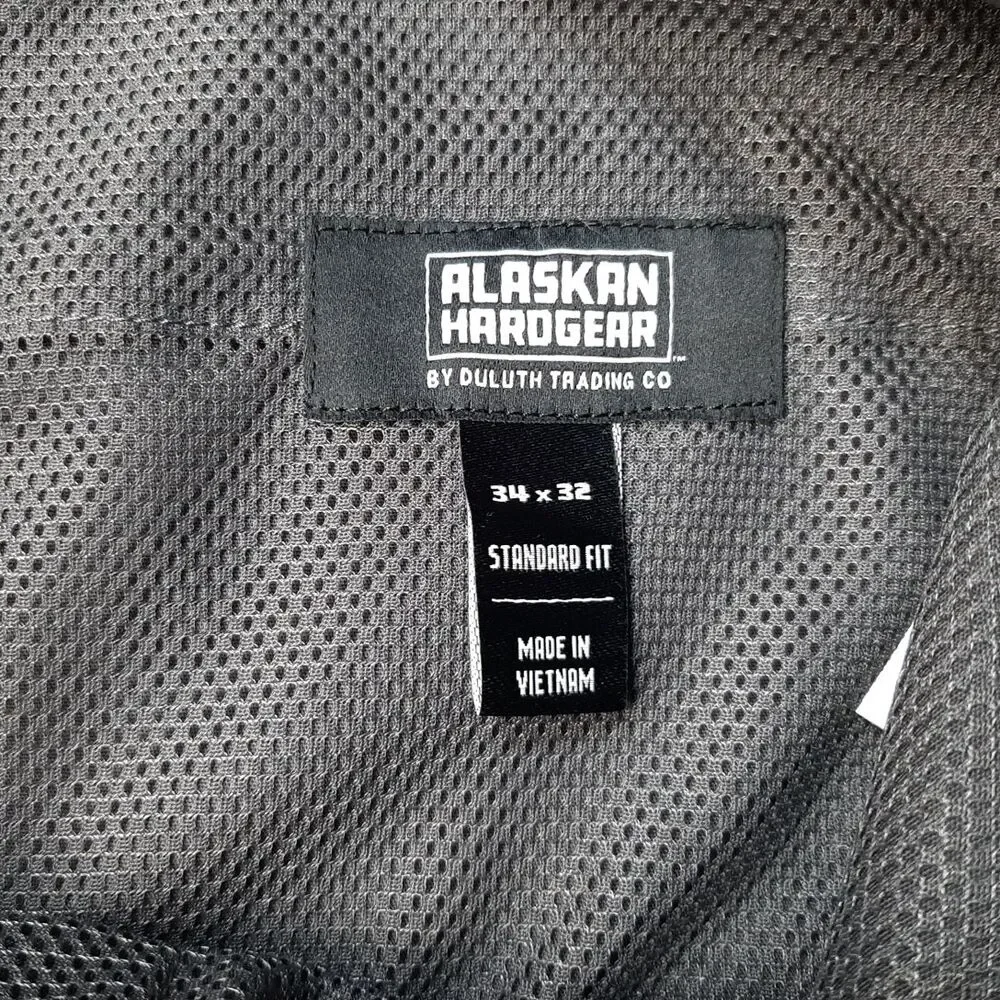 NEW Alaskan Hardgear Pants Mens 34x32 Gray Free Rein Duluth Work Hiking AKHG